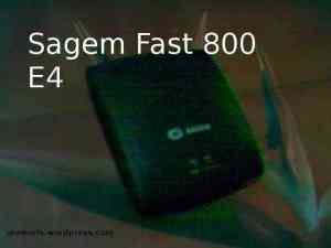 Sagem Fast 800 E4